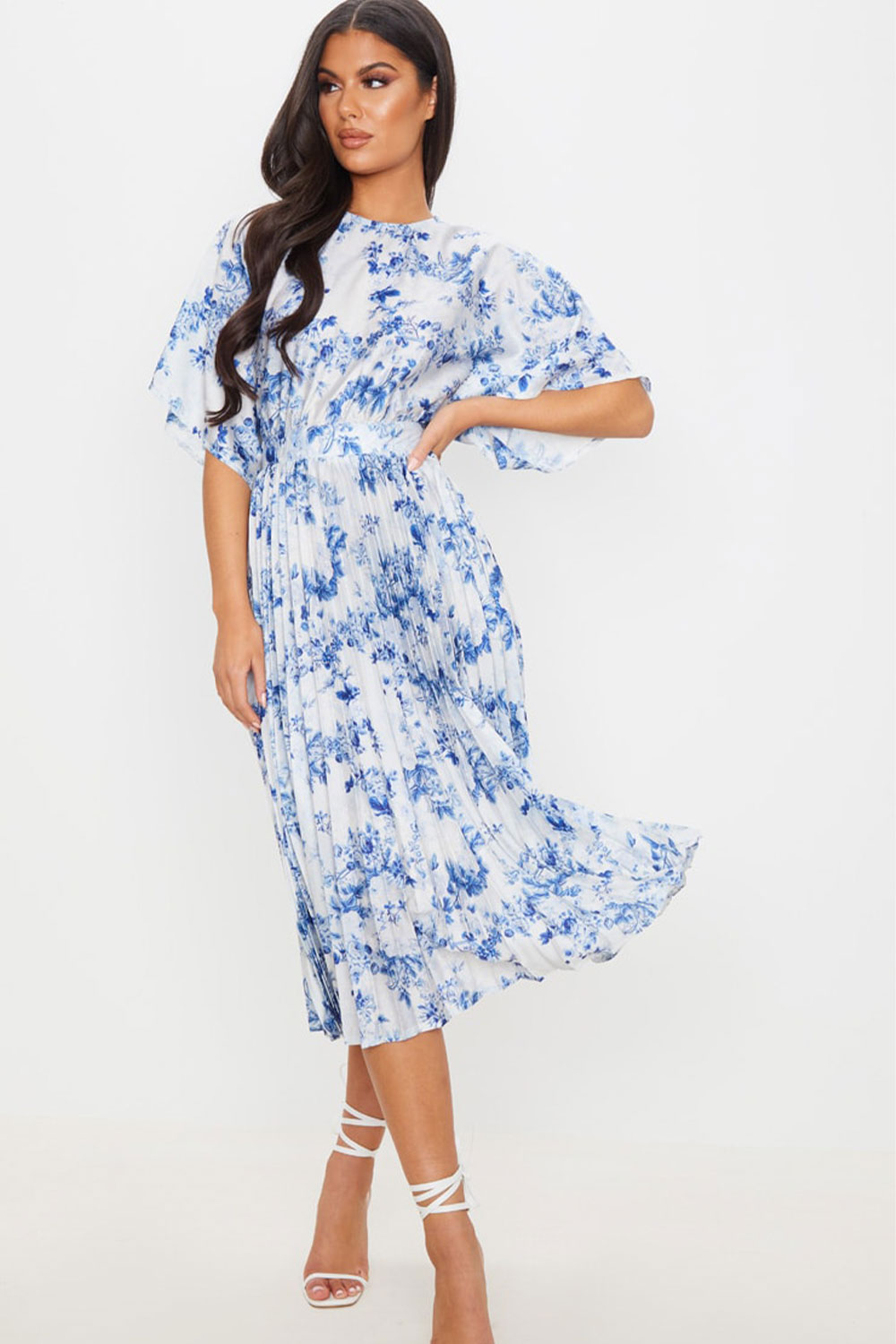 PRINTED DRESS WITH FLOWERS PLT FEELTHELION